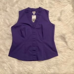 Blue Worthington sleeveless top size XL